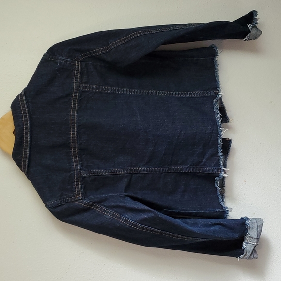 Miss Me Denim Raw Hem Jacket Size M - Picture 4 of 7